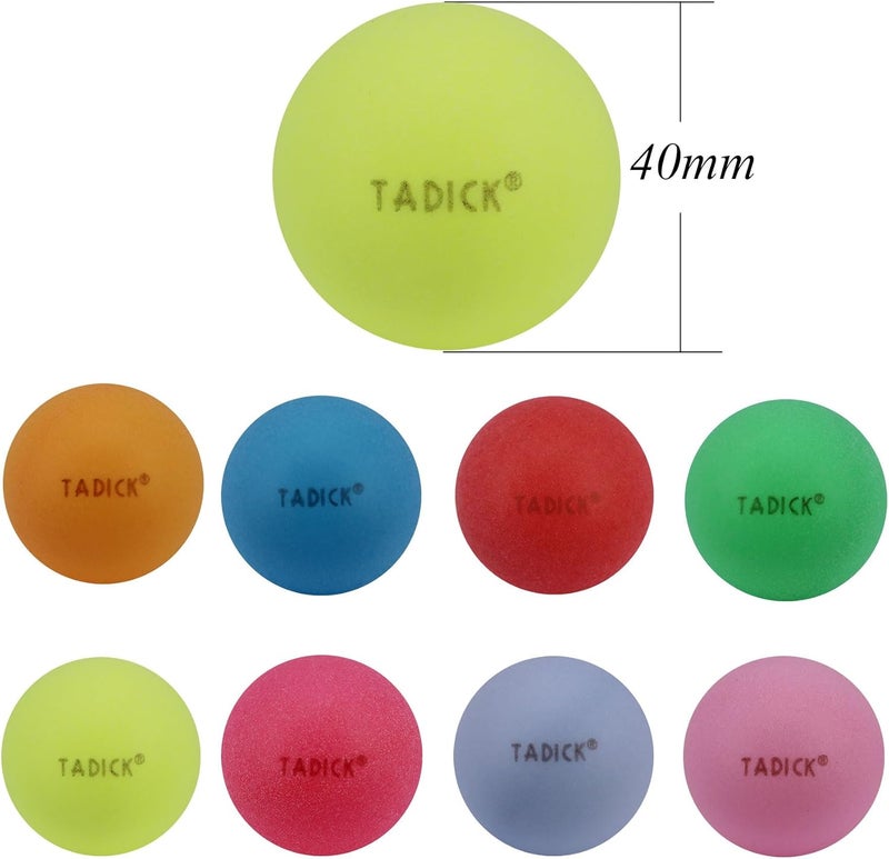TADICK 50 Pack Ping Pong Balls Assorted Color Washable Plastic Table Tennis Ball - Image 2
